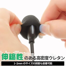 GONKISS Microphone Sponge, Microphone, Windshield, Small Microphone, 0.4 inch (10 mm), Broadcasting, 5 Pieces, Black