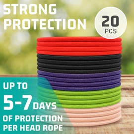 Anti-louse Hair Scrunchies Against Head Lice 20 Pieces, Treatment Against Head Lice, Safe and Reliable Remedy for Fighting Head Lice and Nits