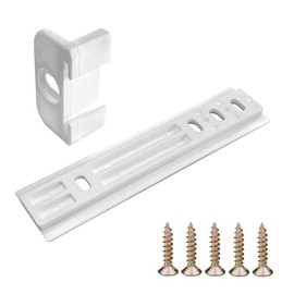 cyclingcolors 1x Door Mounting Set Tow Hinge Compatible with Fridge Universal Hinge Including Mounting Material Plastic White