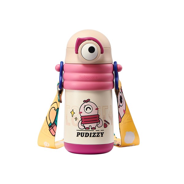 bc babycare Pudi's Kids Insulated Water Bottle, Cute Design Sippy