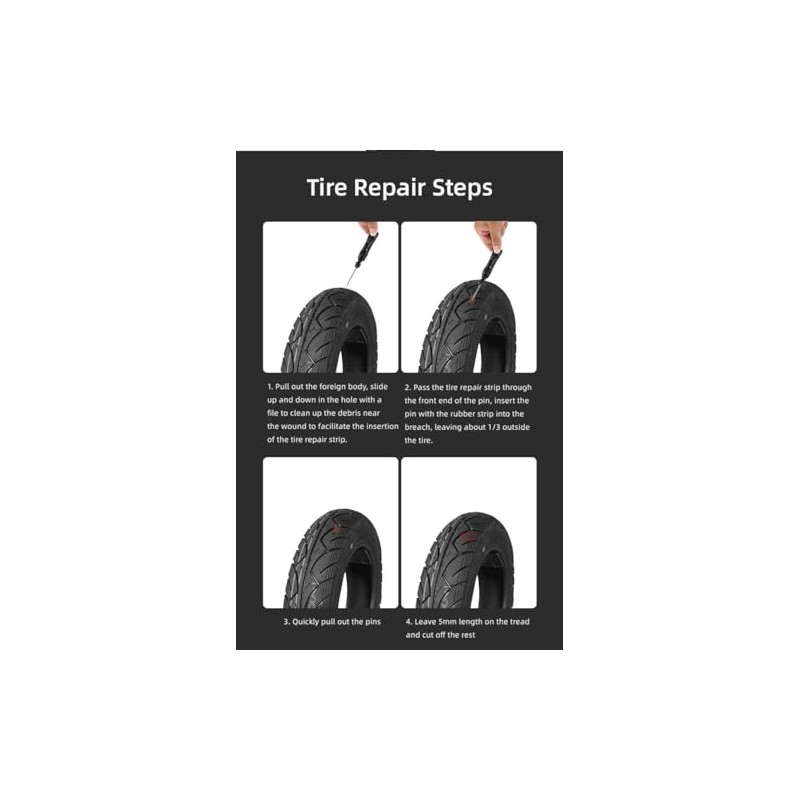ACECYCLE Tubeless Tyre Repair Kit, Portable Bicycle Tyre Tool with