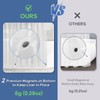 downluxe Clear Shower Curtain Liner with Hooks, Plastic Shower Liner,