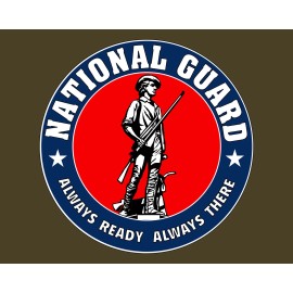 Morale Tags National Guard Emblem ARNG Seal 5" Round Vinyl Decal Sticker for Cars Trucks