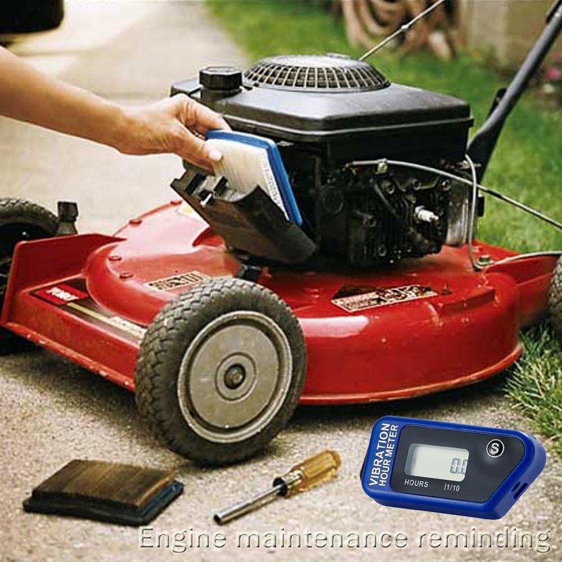 Digital Engine Hour Meter Fully Waterproof Resettable Vibration Hour Wireless