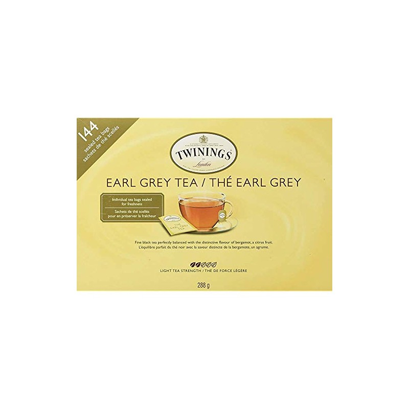 Twinings Earl Grey Sealed Tea Bags 144 Count 288 g,