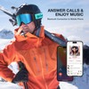 SKIWARRIOR Bluetooth Smart Ski Goggles with Walkie-Talkie for Adult-Anti Fog