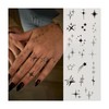 Sparkle Star Small Temporary Tattoos for Women