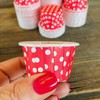Valentine Red Bulk MINI Candy Nut Paper Cups- Mini Baking