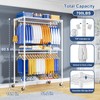 ULIFHOME P8 Heavy Duty Clothes Rack（With Extended Width Design） Rolling