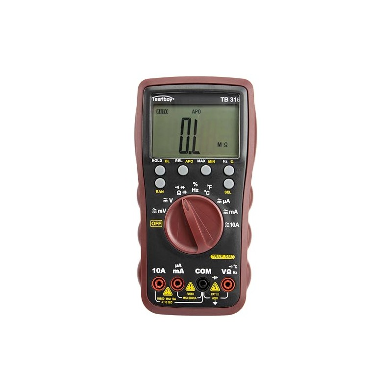 Testboy 316 Digital Multimeter (Digital Multimeter for Electrical Installation, Service