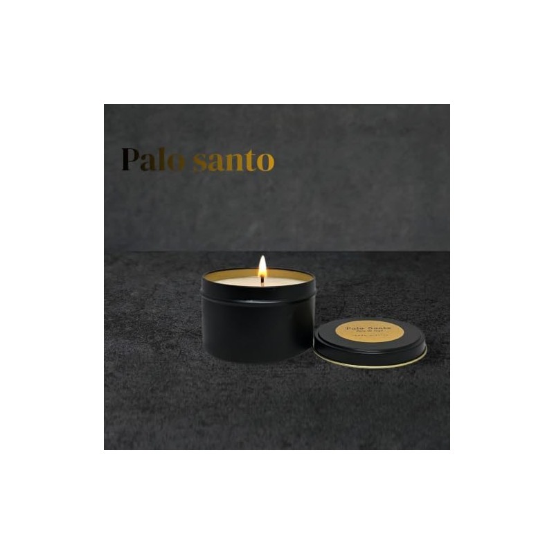 Vela aromática PALO SANTO 8OZ I cera de soya I