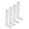 4PCS Corner Braces Aluminum L Shaped Right Angle Support Fixing