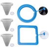 5Pcs Round Square Cone Fish Feeder Set, Floating Food Feeding