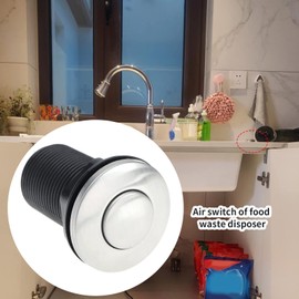 VGOL Garbage Disposal Air Switch, Waste Disposal Switch, Air Activated Switch, Push Button Switch, Food Waste Disposal Accessories, Massage Tub