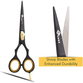 Professional Hairdressing Scissors, Japanese Stainless Steel Salon Scissors - 16.5 cm - Finely Adjustable Tension Screw - Premium Hair Cutting Scissors (Straight 5.5 inches)