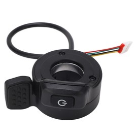 Thumb Controlled Accelerator with Power Switch Speed Control Throttle Raised Stripe for Electric Scooter Right