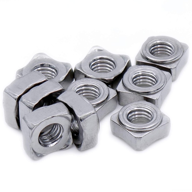 M8 (8mm) Weld Nut (Square) - Stainless Steel (A2) (Pack