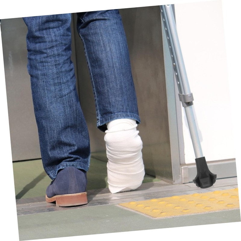 SUPVOX Cane Tip Protector Trekking Pole Tip Cover Non-Slip Base