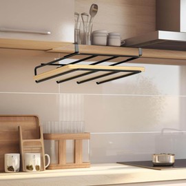 Zerodis Hanging Chopping Board Shelf, Hanging Shelf Under Cabinet Multipurpose Kitchen Organiser for Chopping Boards, Under Cabinet Organiser, Chopping Board Holder, Chopping Board Stand