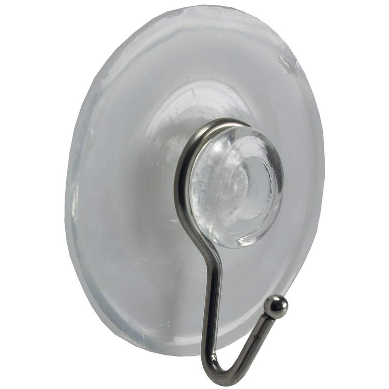 ChiliTec Suction Cup with Metal Hooks Pack of 10 Transparent