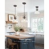 FEMILA Flush Mount Ceiling Light Fixture, 11" Farmhouse Semi Flush