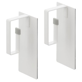 Yamazaki Plate 3584 Magnetic Washing Machine Side Laundry Net Hanger Plate, White, Approx. W2.8 x D2.4 x H 6.3 inches (7 x 6 x 16 cm)