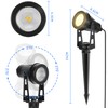 LAMPELIP Garden Spotlight LED Outdoor Waterproof White Pack of 4
