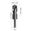 sourcing map Reduced Shank Drill Bit 32mm High Speed Steel