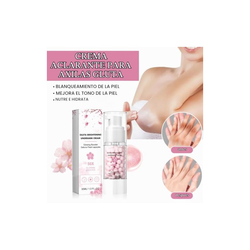 piezas de crema iluminadora potenciadora de glutamato, crema iluminadora para