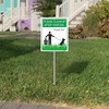 Acuxiaza 2 Pcs Clean Up After Your Dog Sign With
