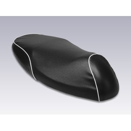 Domestically Made Thick Synthetic Leather Material Signus X (Type 2, SE44J/SE46J) Seat Cover (White Piping/Dimble/Black)