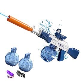 Gamiu Electric Water Gun for Kids Adults - Automatic Water Gun with up to 32 Ft Long Range, Summer Outdoor Beach Swimming Pool Party Toys