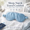 100% Mulberry Silk Sleep Mask – Soft Breathable Wide-Coverage Eye