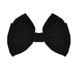 Big Velvet Hair Bow Barrettes Black Bow-Knot Hair Clips Ponytail Holders Hair Ribbon French Barrette Hairpins Bowknot Headpiece Fall Winter Hair Bow Accessories for Women Girls