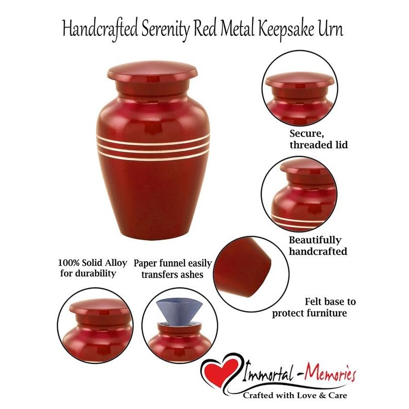 Immortal-Memories Serenity Keepsake Urn for Ashes - Miniature Urns -