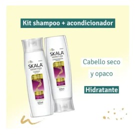 Kit Shampoo Y Acondicionador Para Hidratar El Cabello Skala 325 Ml Sin Parabenos
