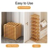 YYW Shoe Rack, Foldable Bamboo Shoes Shelf, Freestanding Shoe Storage