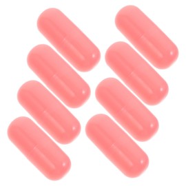 Baluue 8pcs Mini Fillable Lipstick Tubes Empty Capsule Containers for DIY Lip Gloss Compact Storage Safe Material Convenient for Purses and Bags