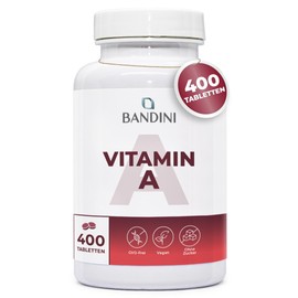 Bandini® Pure Vitamin A, 400 Micro Tablets for Over 1 Year, with 5,000 IU