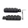 V-Twin 27-1457 Black Anti-Vibe ISO Style Foot Pegs for Harley