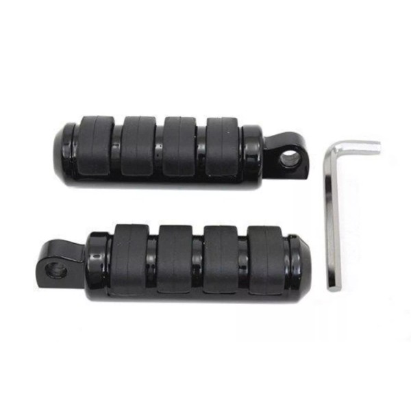 V-Twin 27-1457 Black Anti-Vibe ISO Style Foot Pegs for Harley