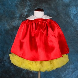 Lito Angels Princess Snow White Costume Dress for Baby Girls Ballet Tutu Skirt Fancy Dress with Cape Size 9-12 Months 80