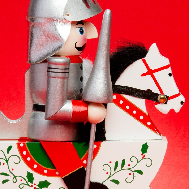SIKORA Series E Large XL Nutcracker Rider Christmas Decoration Wooden