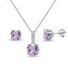 B. BRILLIANT Sterling Silver Amethyst & White Topaz Round Crown