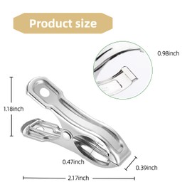 40-Pack Stainless Steel Garden Clamps – Strong Grip Clips for Netting, Shade Fabric, and Plant Covers on Hoops or Frames