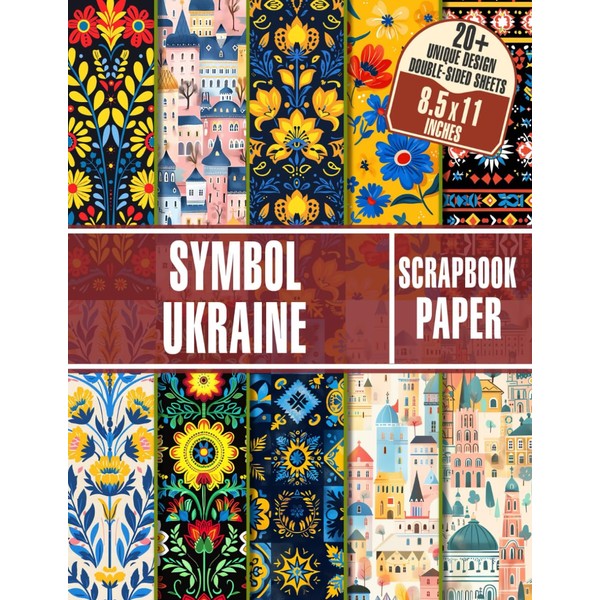Ukraine's Symbol Scrapbook Paper: Iconic Ukrainian Design Patterns for Junk