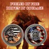 Firefighter Hero Challenge Coin - Honoring Firefighters with Courage, Commitment,