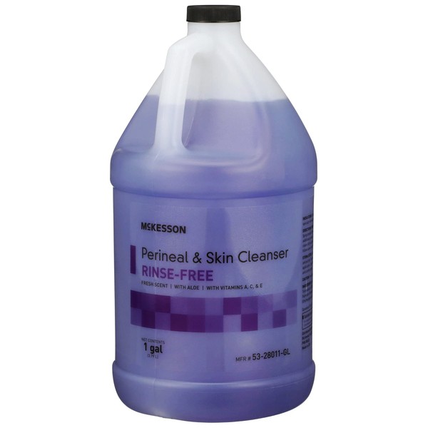 McKesson Perineal Skin Cleanser, Rinse-Free, Fresh Scent, 1 gal, 4 Count