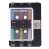 6 Way Circuit Blade Fuse Box Block Holder With LED