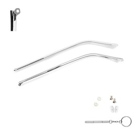 LCLONY Glasses Replacement Legs 1 Pair Glasses Leg Repair Kit Replacement Glasses Arm Eyeglasses Leg Replacement（Transparent）